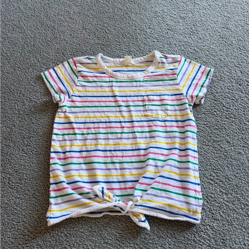 J Crew Girls Mixed Short Sleeve Tee Lot - Pastel & Stripes, Size 10 - Picture 5 of 11